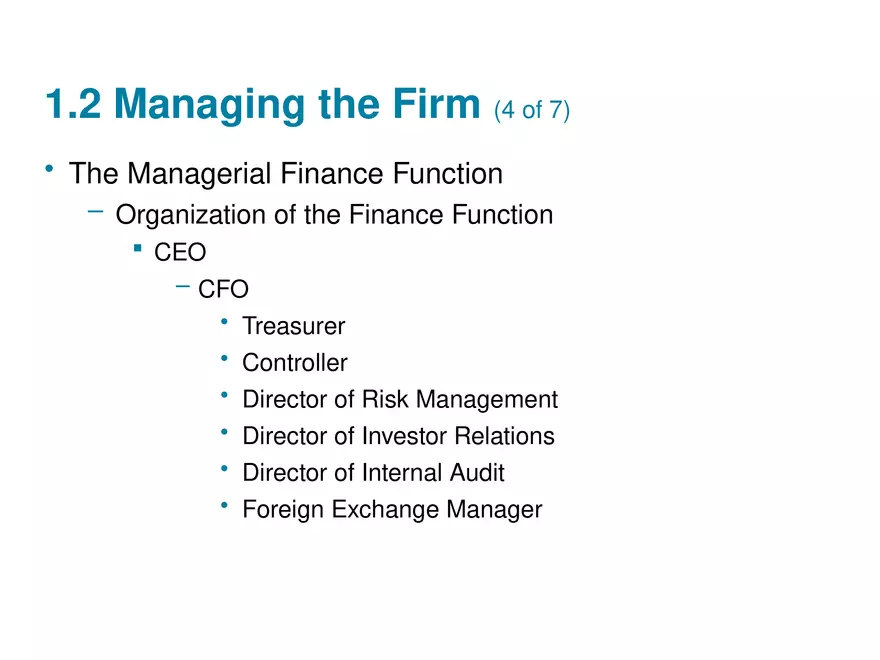 The Role of Managerial Lecture Note 3 - Page 8