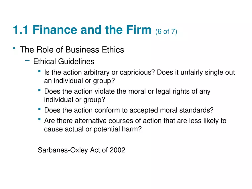 The Role of Managerial Lecture Note 3 - Page 1