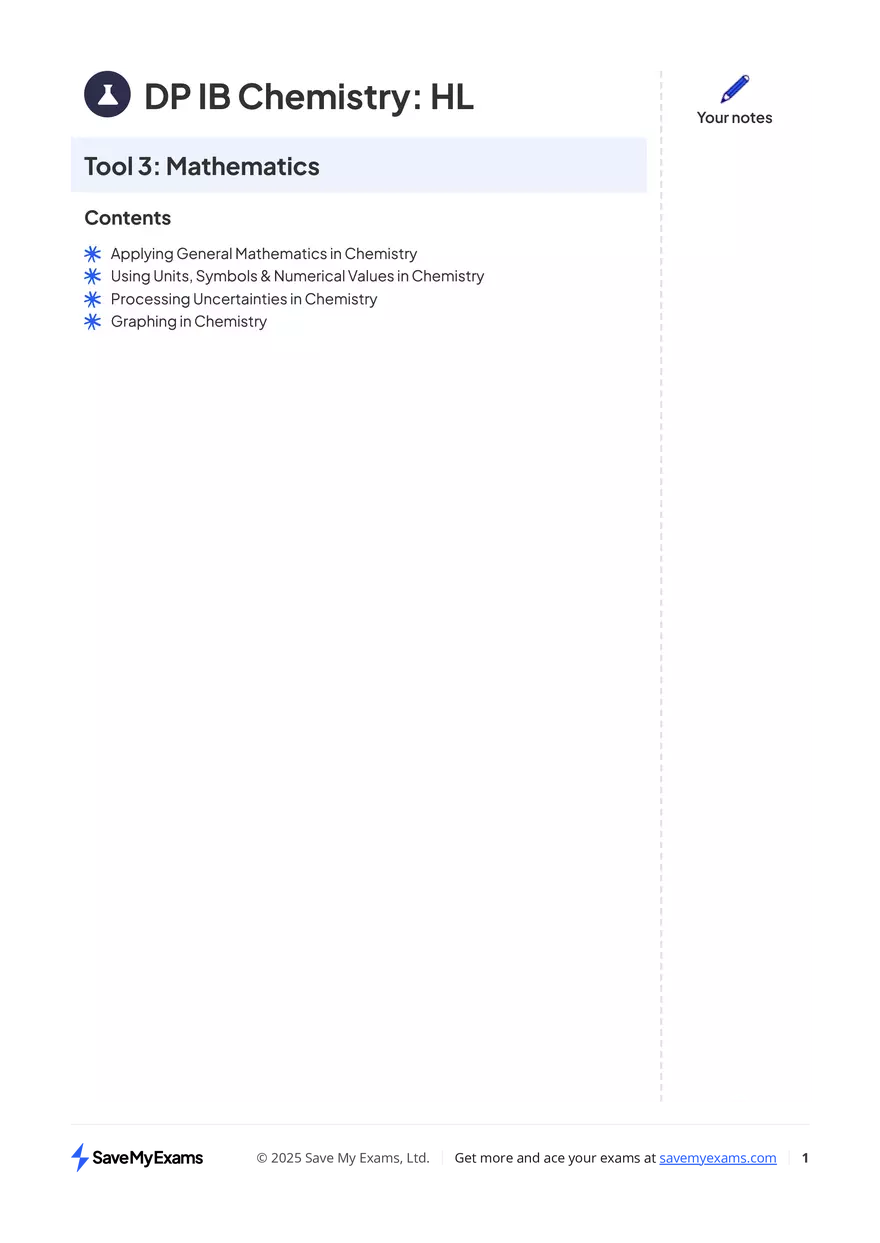 DP IB Chemistry: HL - Page 1