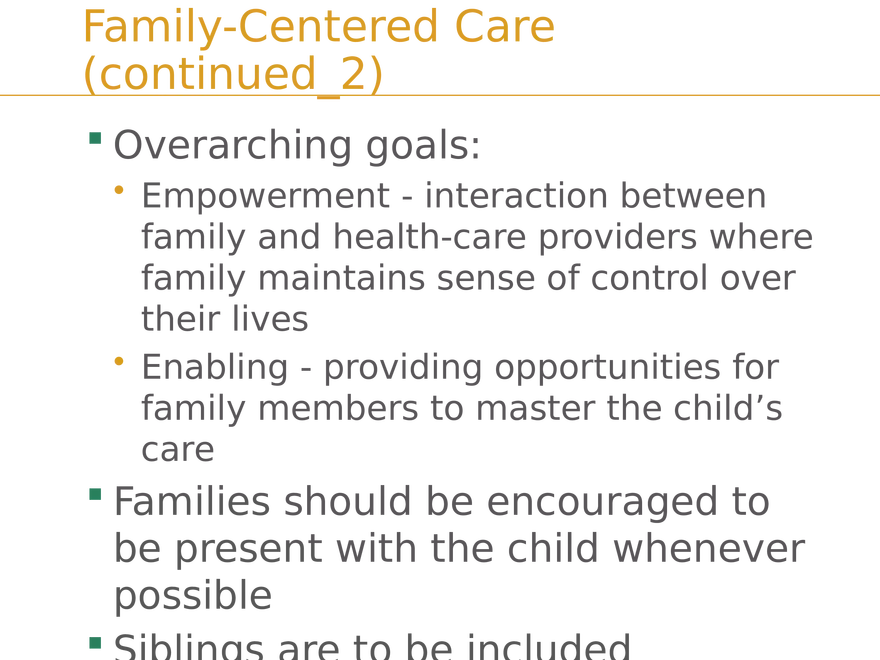 Introduction to Maternity and Pediatric Nursing Lecture Answer Key - Page 5