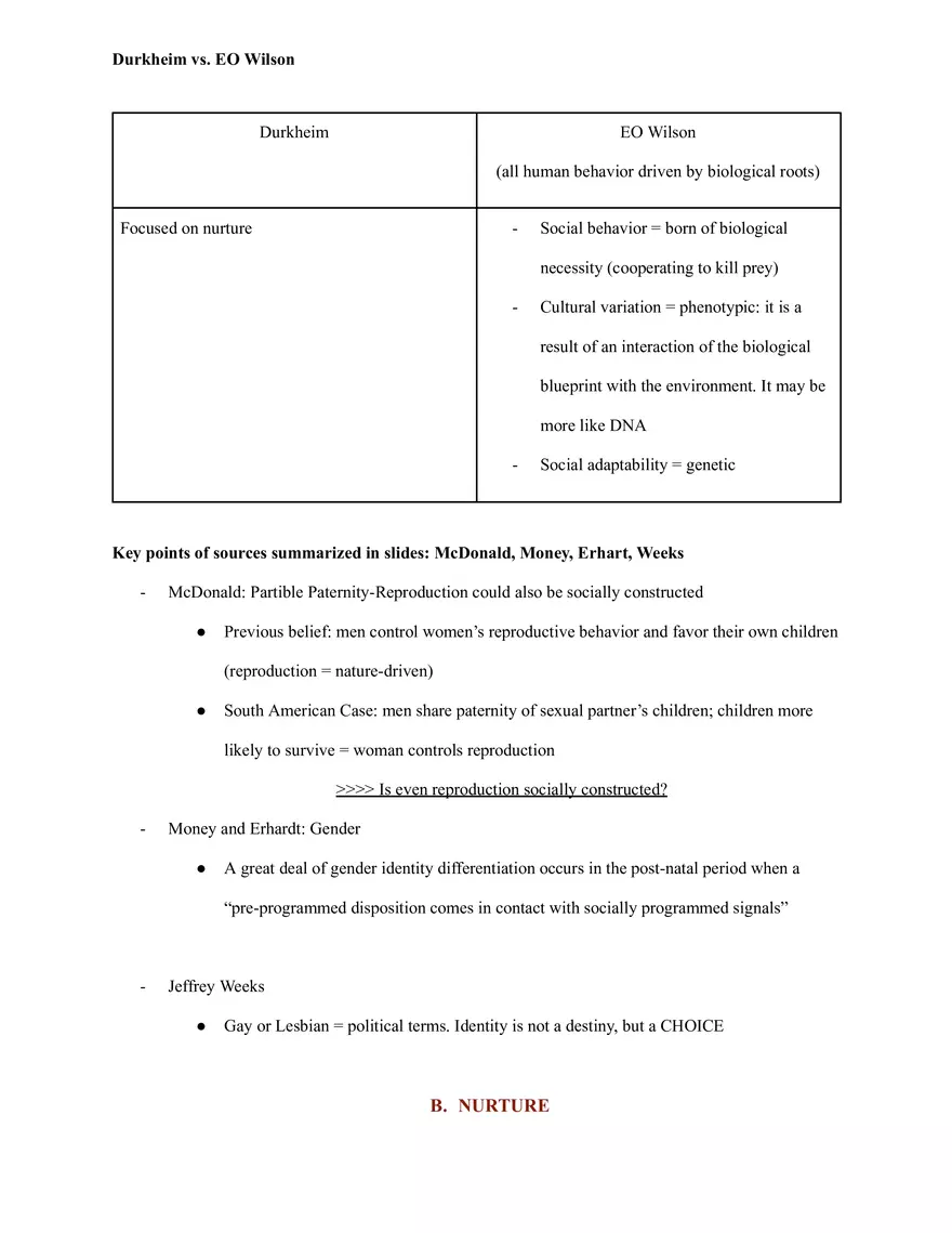 Nature vs. Nurture in Cultural Change Marx vs. Weber Debate - Page 2
