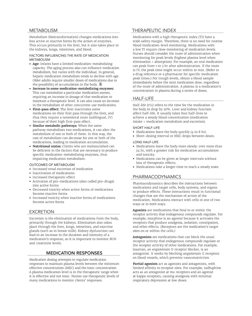 Pharmacokinetics and Routes of Administration - Page 2