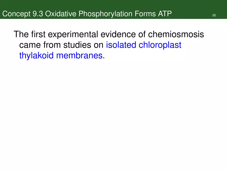 Pathways That Harvest Chemical Energy Lecture Part 5 - Page 8