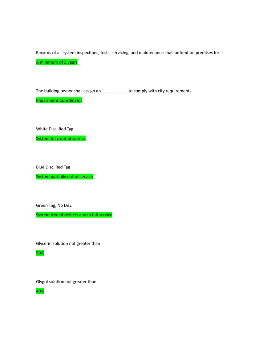 Fire Safety Inspection Tagging and Maintenance Intervals - Page 3