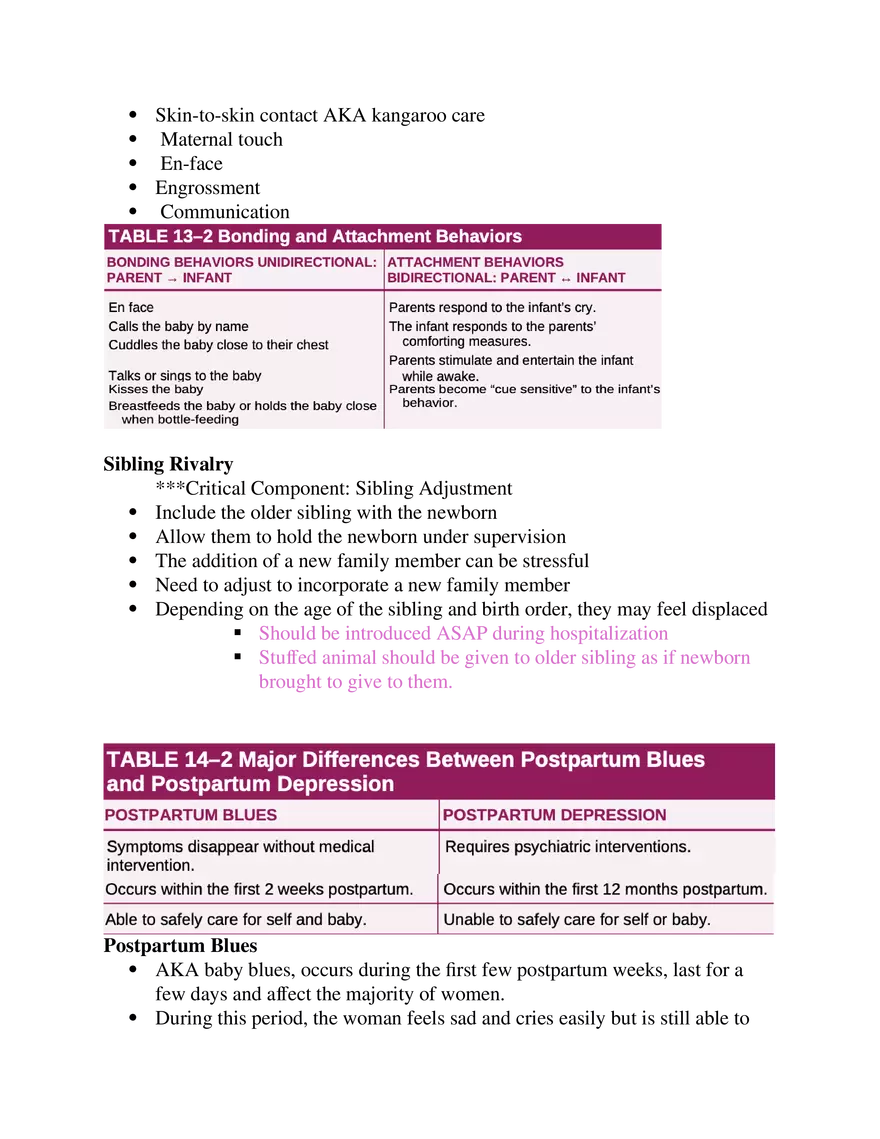 Postpartum Assessment and Immunization Guidelines Part 2 - Page 9