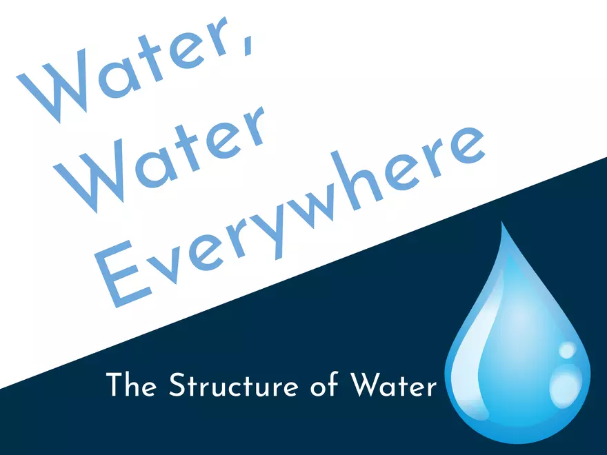 The Structure of Water - Page 1