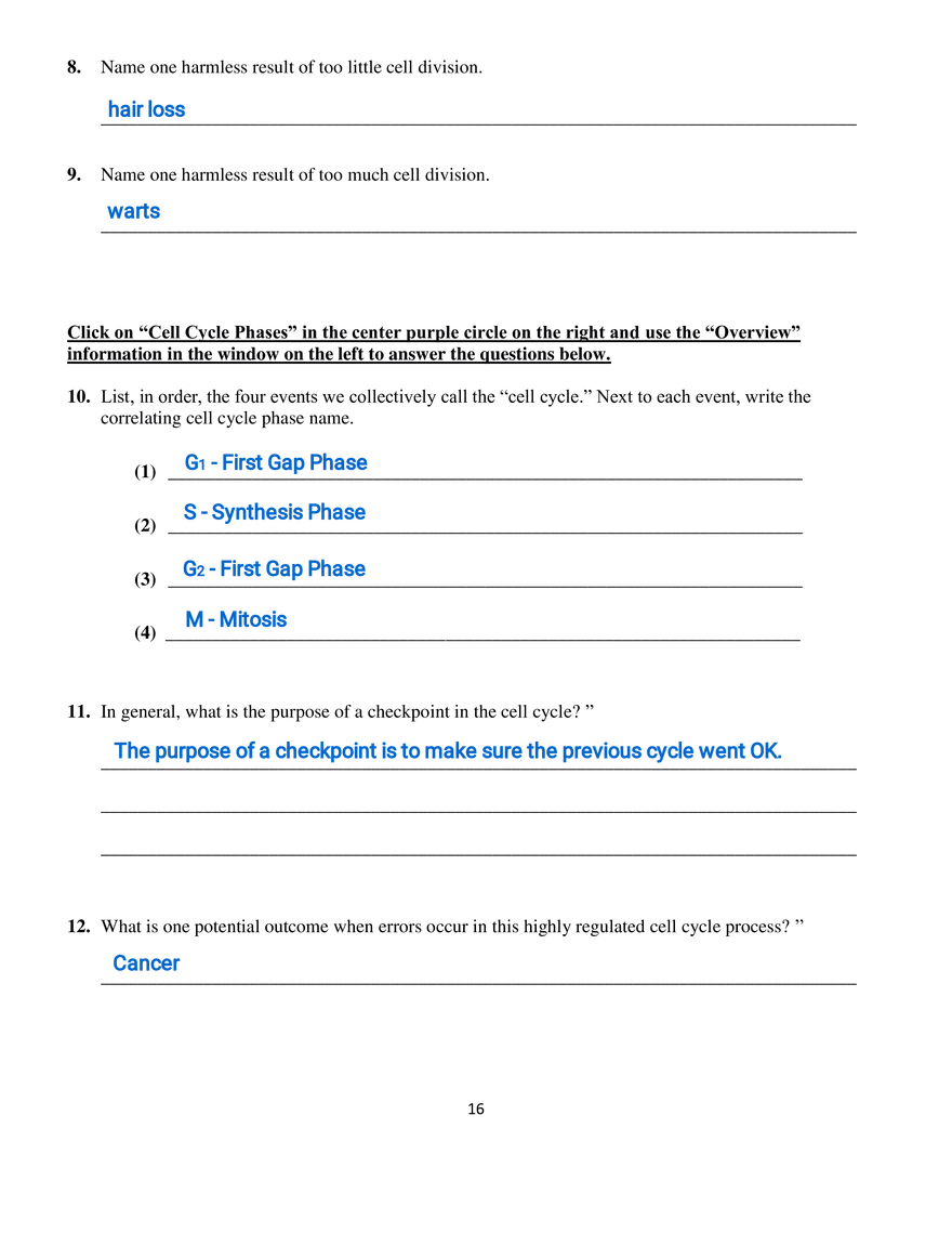 Part III - The Eukaryotic Cell Cycle and Cancer - Page 3