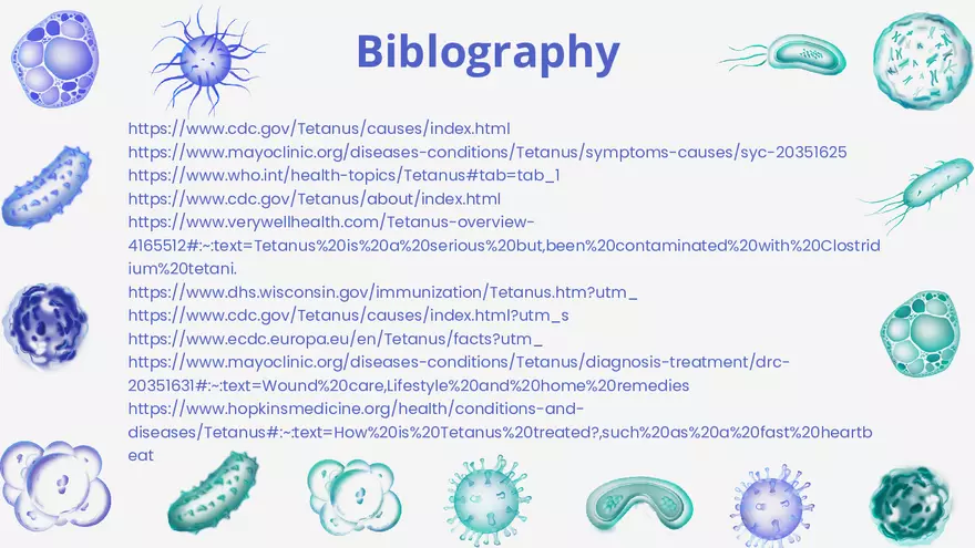Tetanus Disease - Project Presentation - Page 9