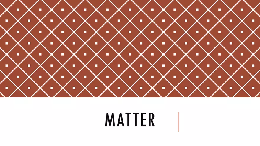 What Is Matter - Page 1