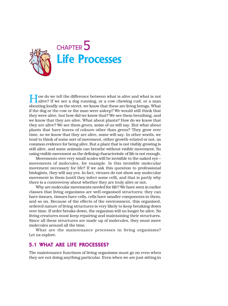 Signs and Characteristics of Living Organisms - Page 1