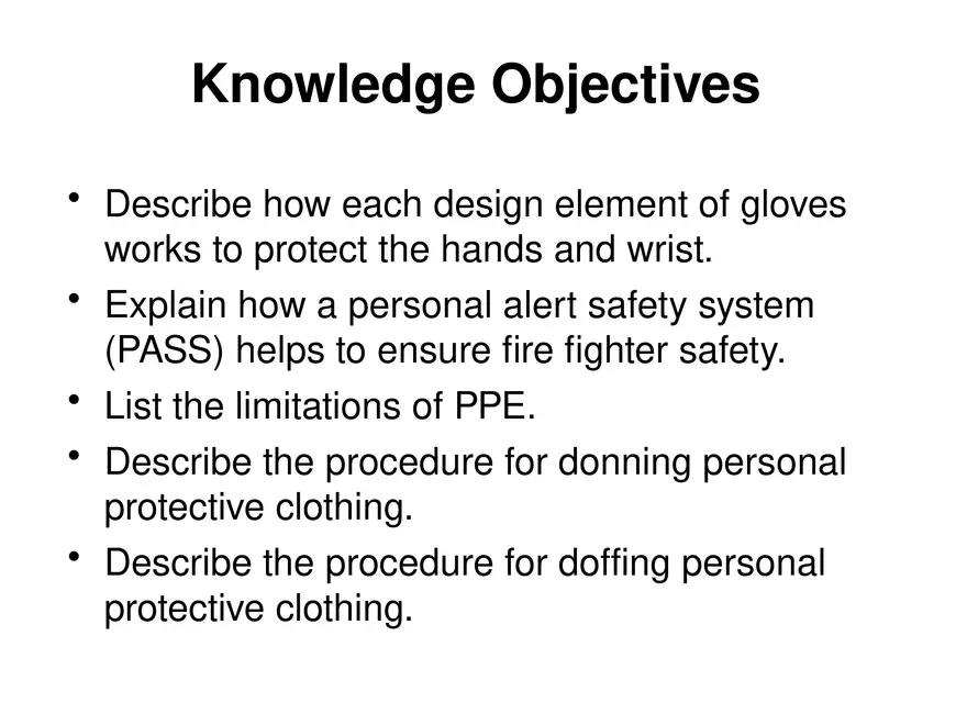 Chapter 3 Personal Protective Equipment Part 1 - Page 4