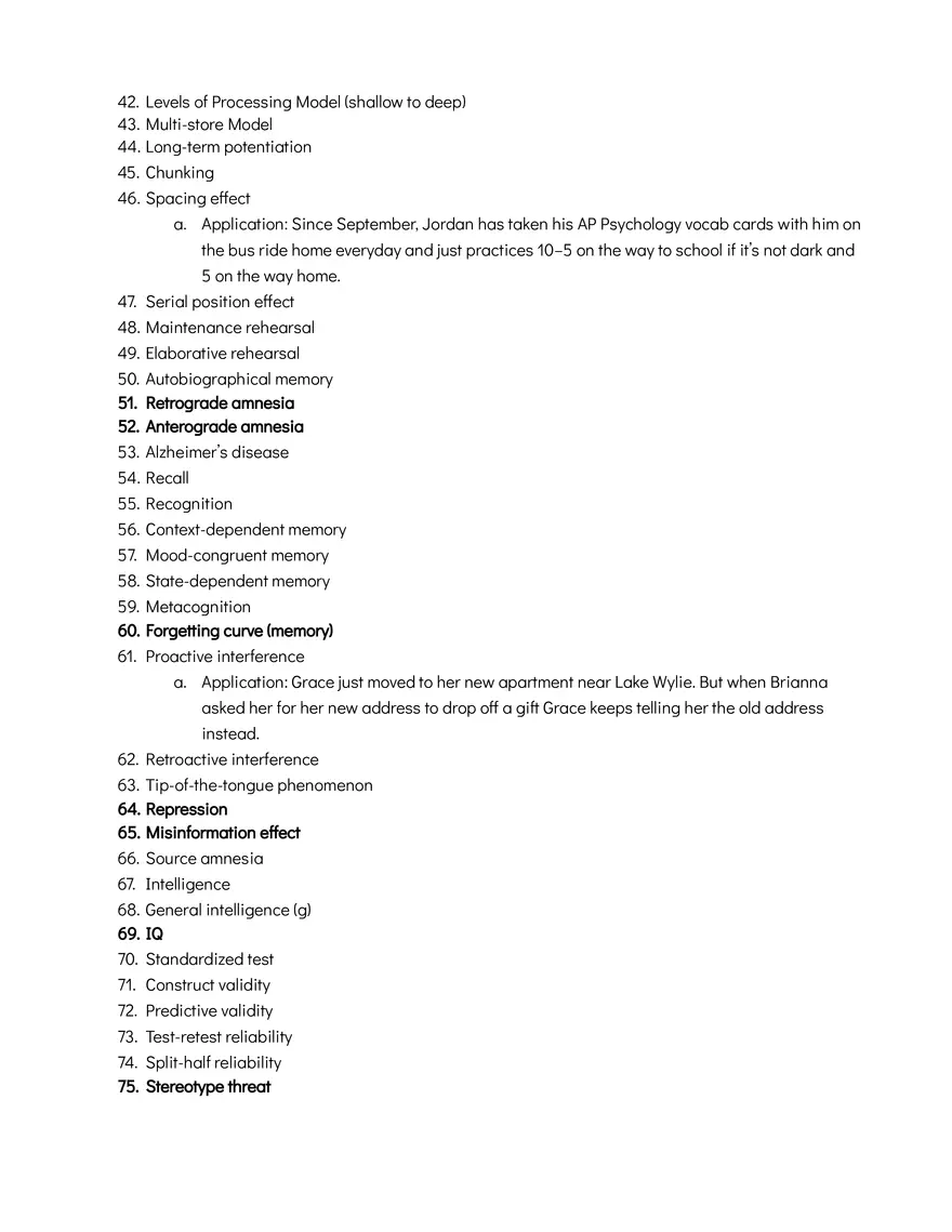 Unit 2 Cognition Guide - Page 3