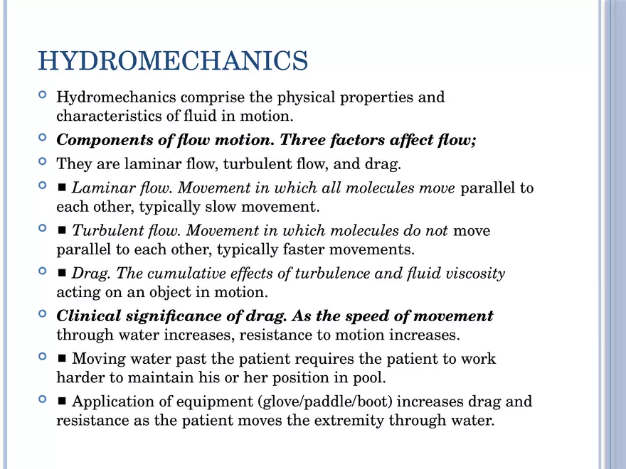 Aquatic Exercises Lecture Part 1 - Page 9