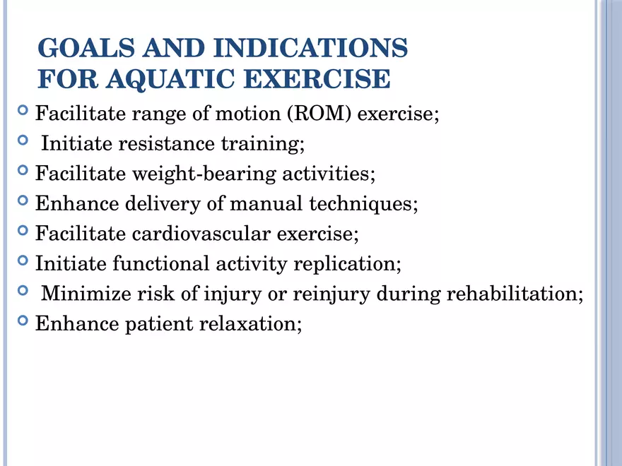 Aquatic Exercises Lecture Part 1 - Page 2