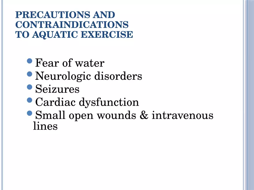 Aquatic Exercises Lecture Part 1 - Page 3