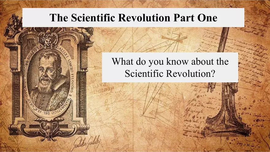 The Scientific Revolution Part One - Page 1