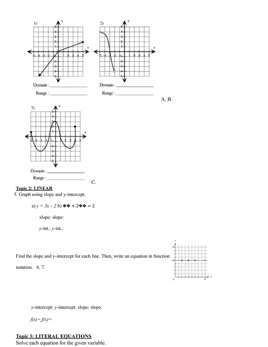 Midterm Review Algebra Functions - Page 2