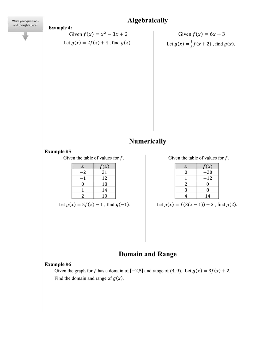 Dilations of Functions Study Guide - Page 2