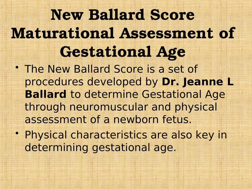 Profile of the Newborn Lecture Part 1 - Page 8
