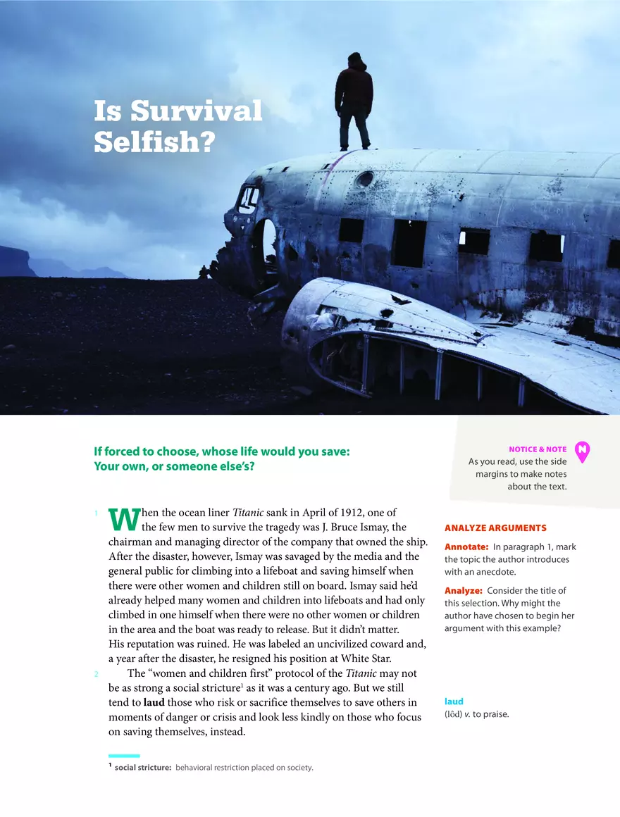 Is Survival Selfish - Page 1