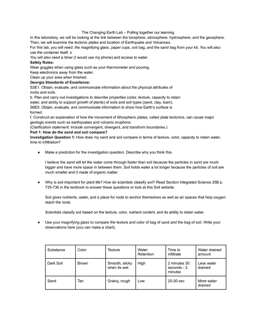 Changing Earth Lab - Page 1