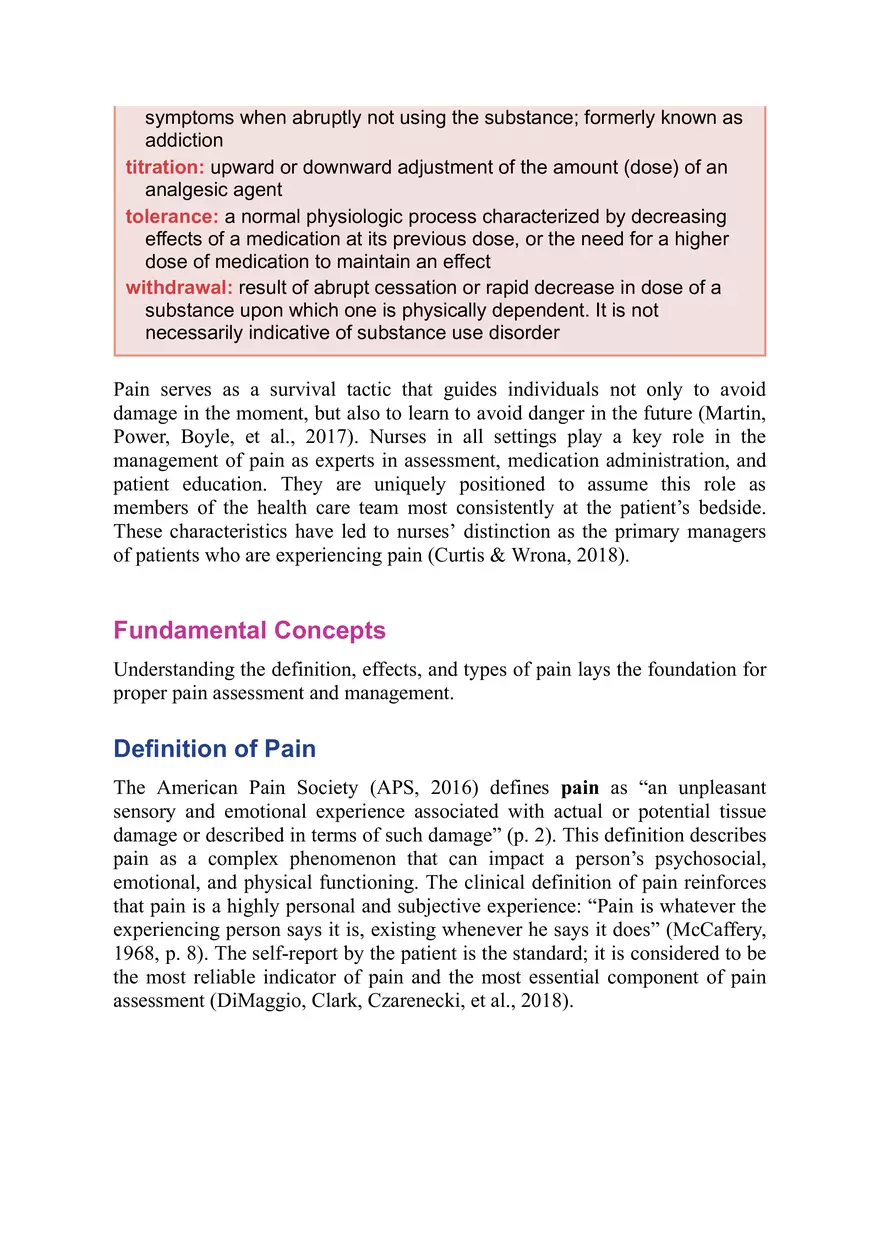 Key Terminologies in Pain Management and Opioid Pharmacology - Page 4