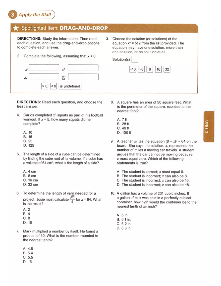 Square Roots and Cube Roots - Page 3