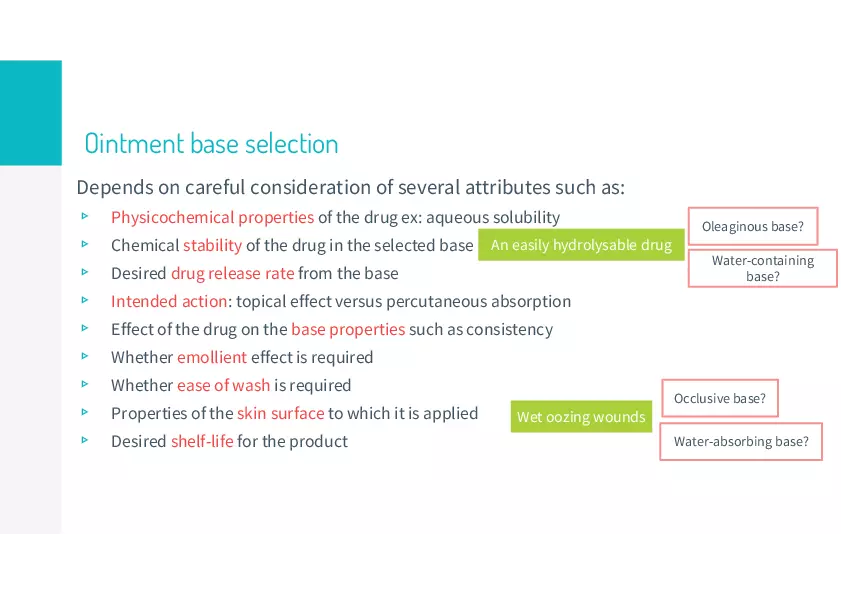 Ointments Lecture 3 - Page 8