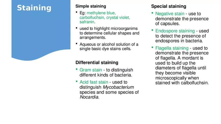 Classification of Microorganisms Lecture 4 - Page 8