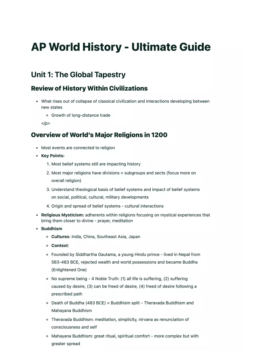 The Global Tapestry Guide - Page 1