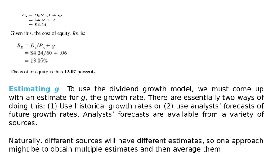 Chapter 14 Cost of Capital Lecture 2 - Page 2