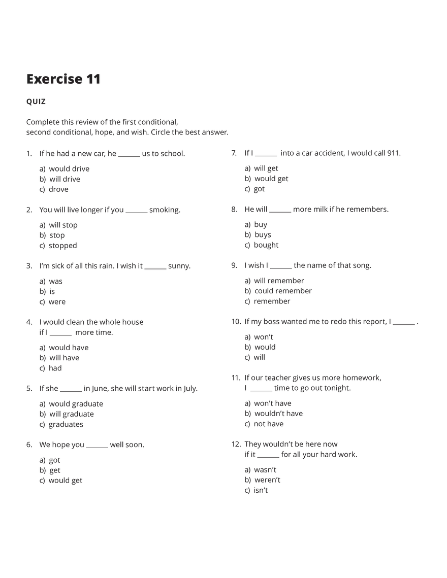 Grammar Notes The Second Conditional - Page 7