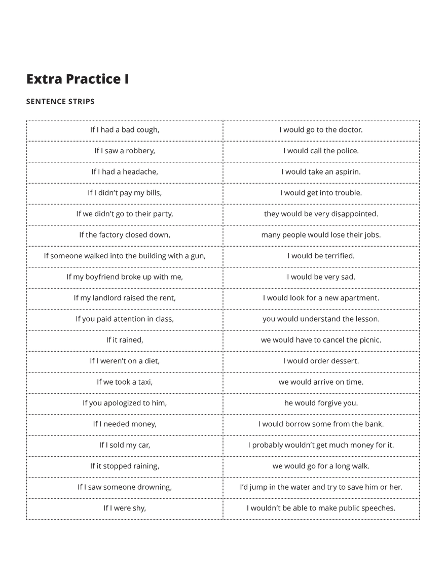 Grammar Notes The Second Conditional - Page 8