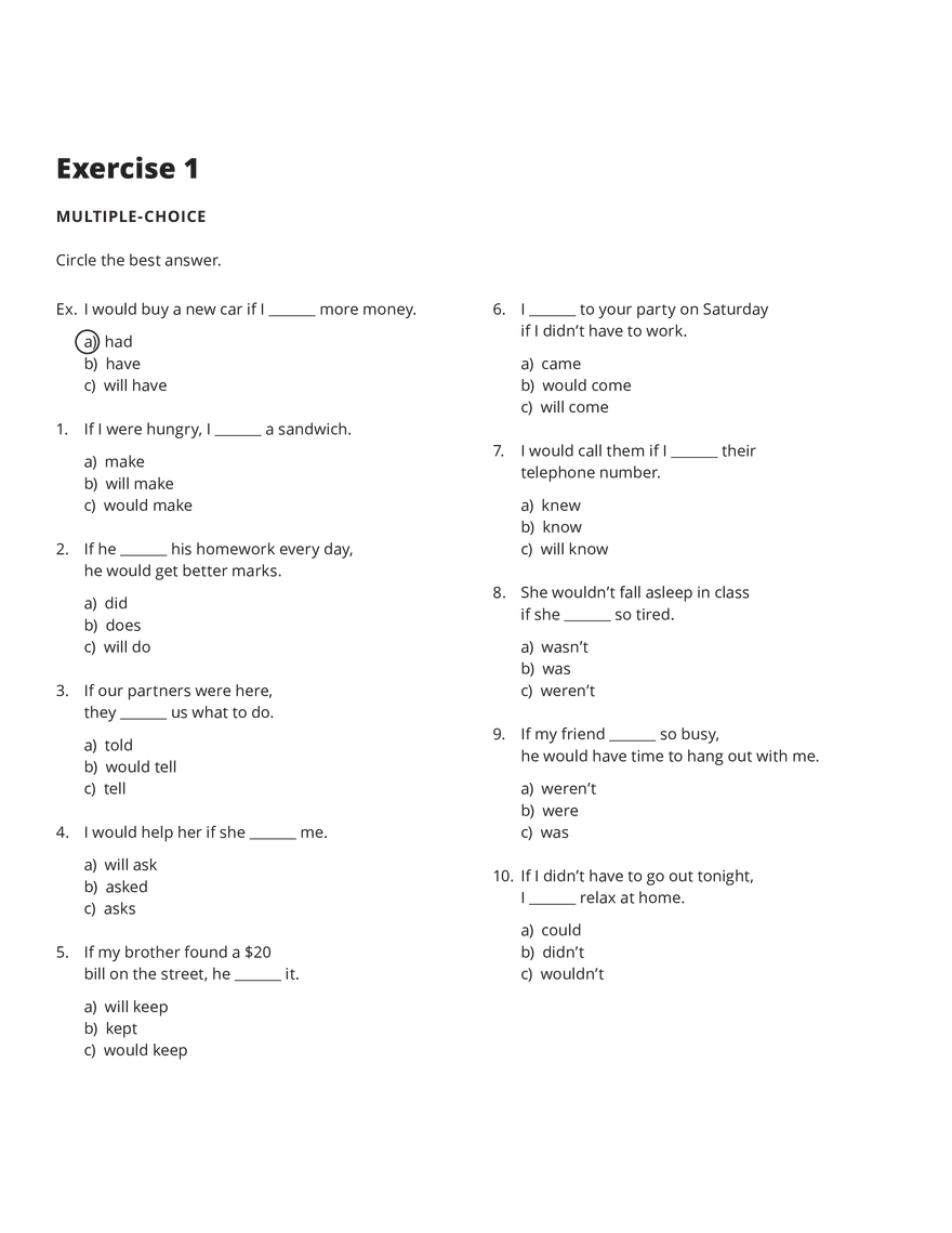 Grammar Notes The Second Conditional - Page 12