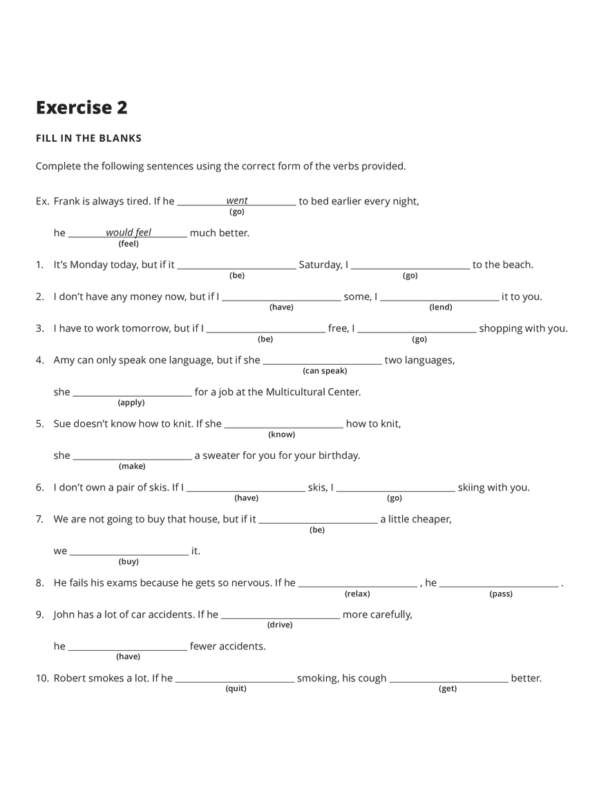 Grammar Notes The Second Conditional - Page 13