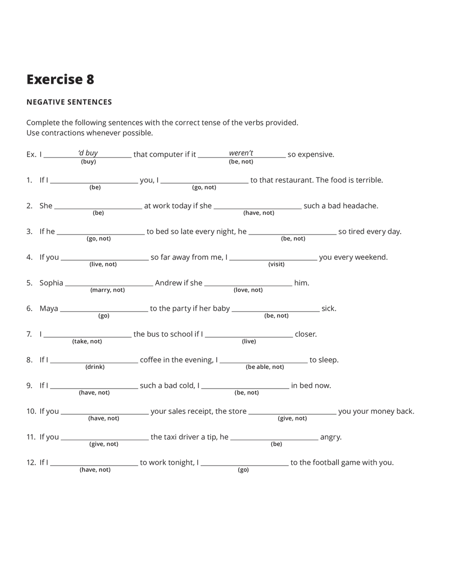 Grammar Notes The Second Conditional - Page 3