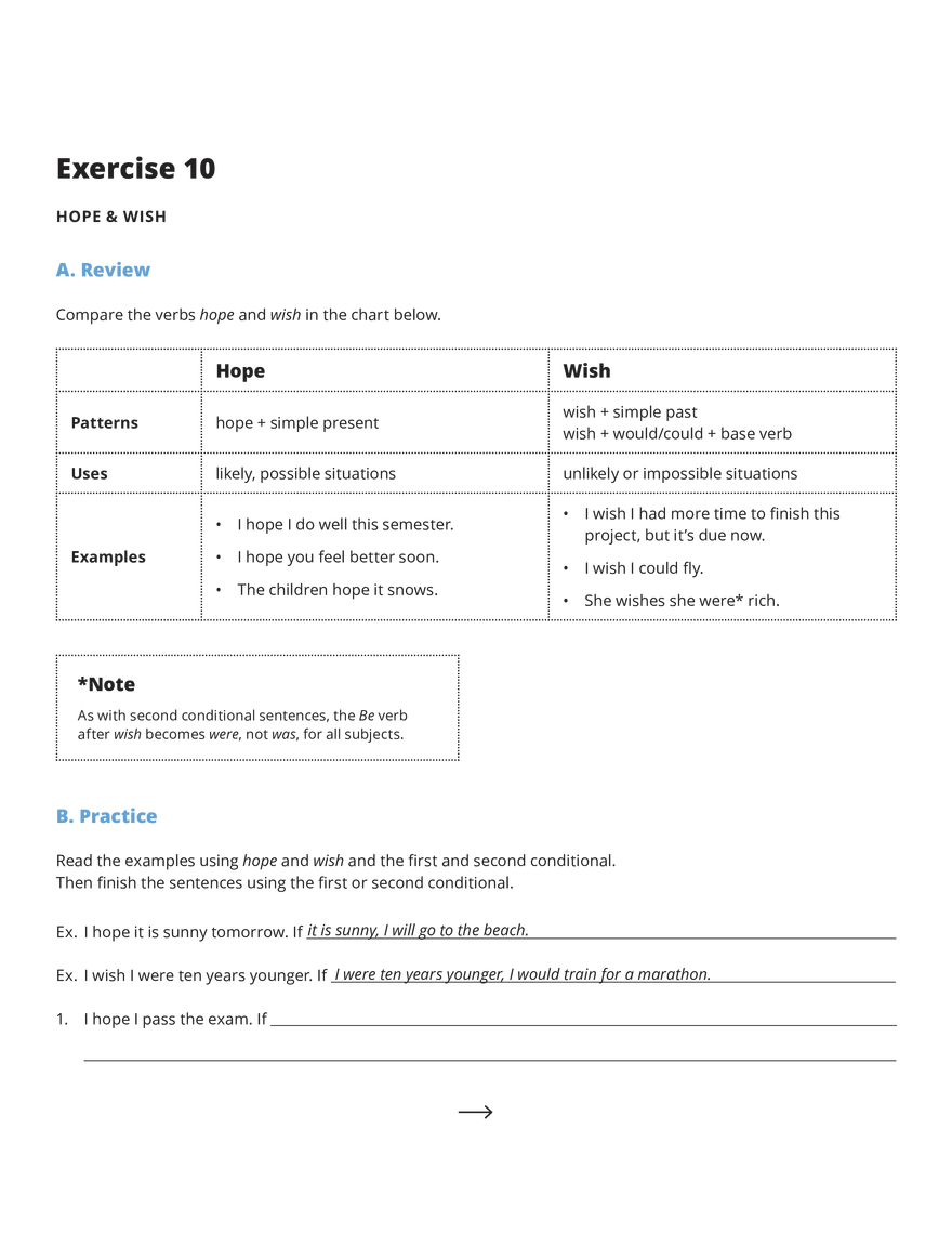 Grammar Notes The Second Conditional - Page 5
