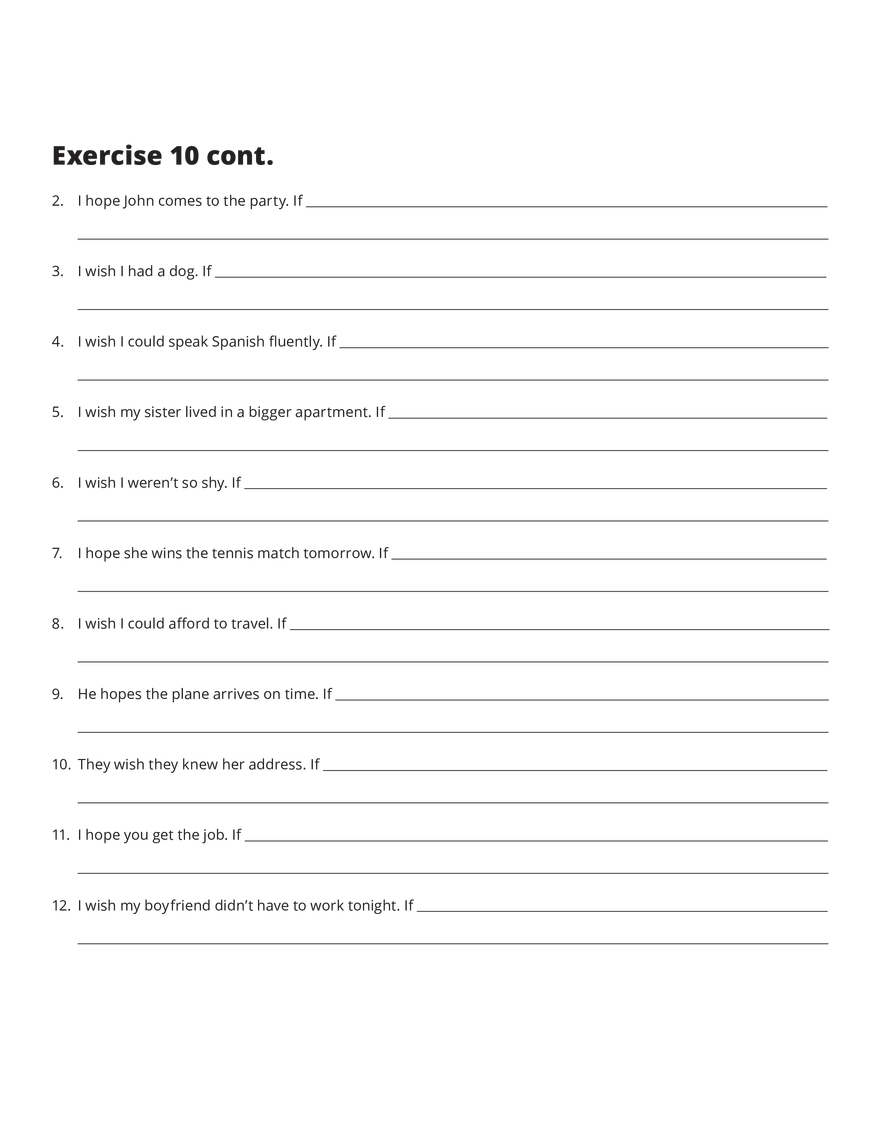 Grammar Notes The Second Conditional - Page 6