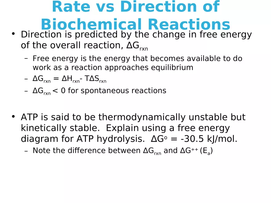 Principles of Biochemistry - Enzymes Lecture 1 - Page 1