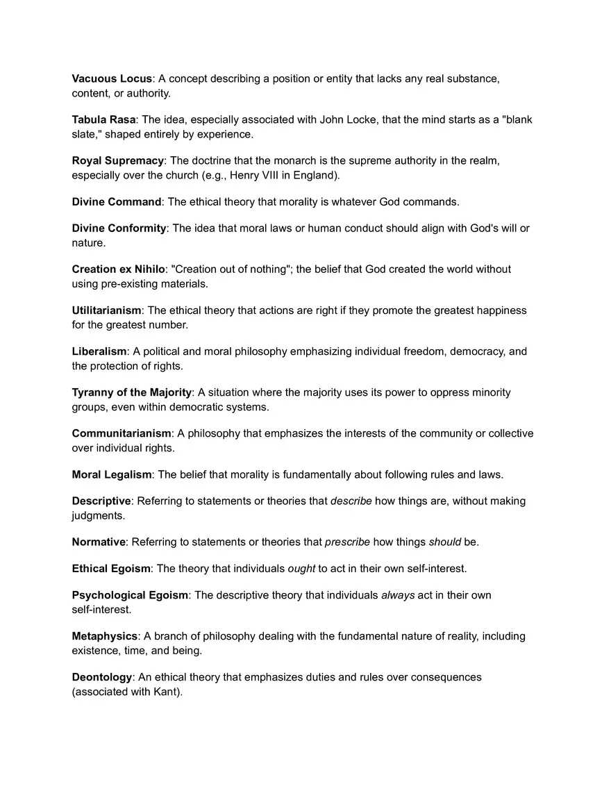 Key Philosophical Concepts in Ethics and Political Theory - Page 2