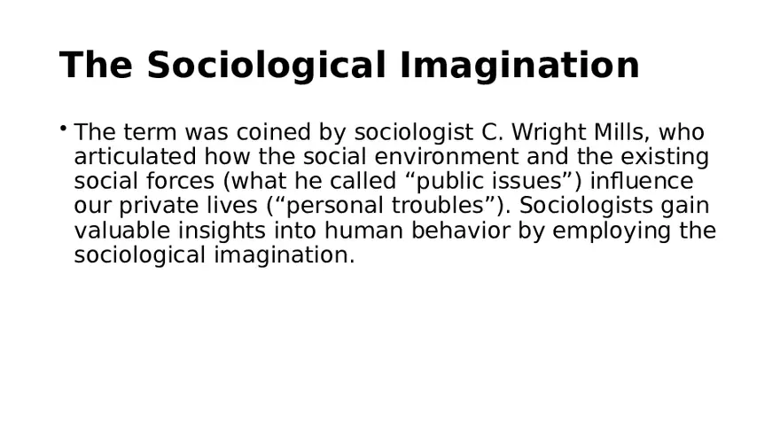 Chapter 1 What is Sociology - Page 12