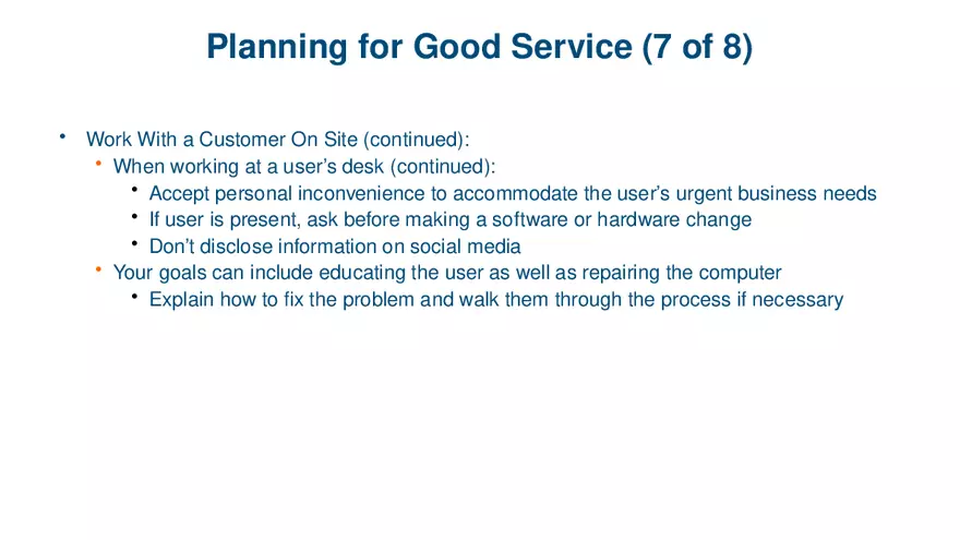 Windows Versions and Customer Service Lecture 5 - Page 7