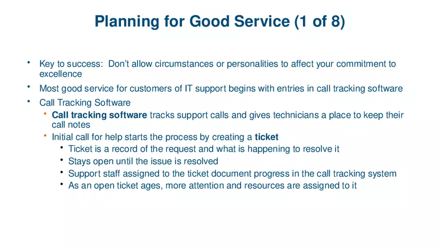 Windows Versions and Customer Service Lecture 5 - Page 1
