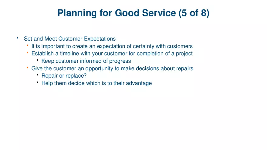 Windows Versions and Customer Service Lecture 5 - Page 5