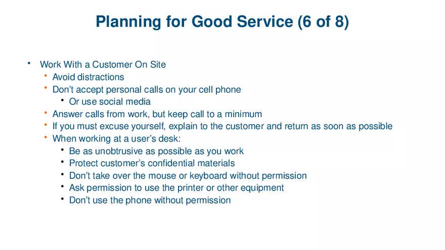 Windows Versions and Customer Service Lecture 5 - Page 6