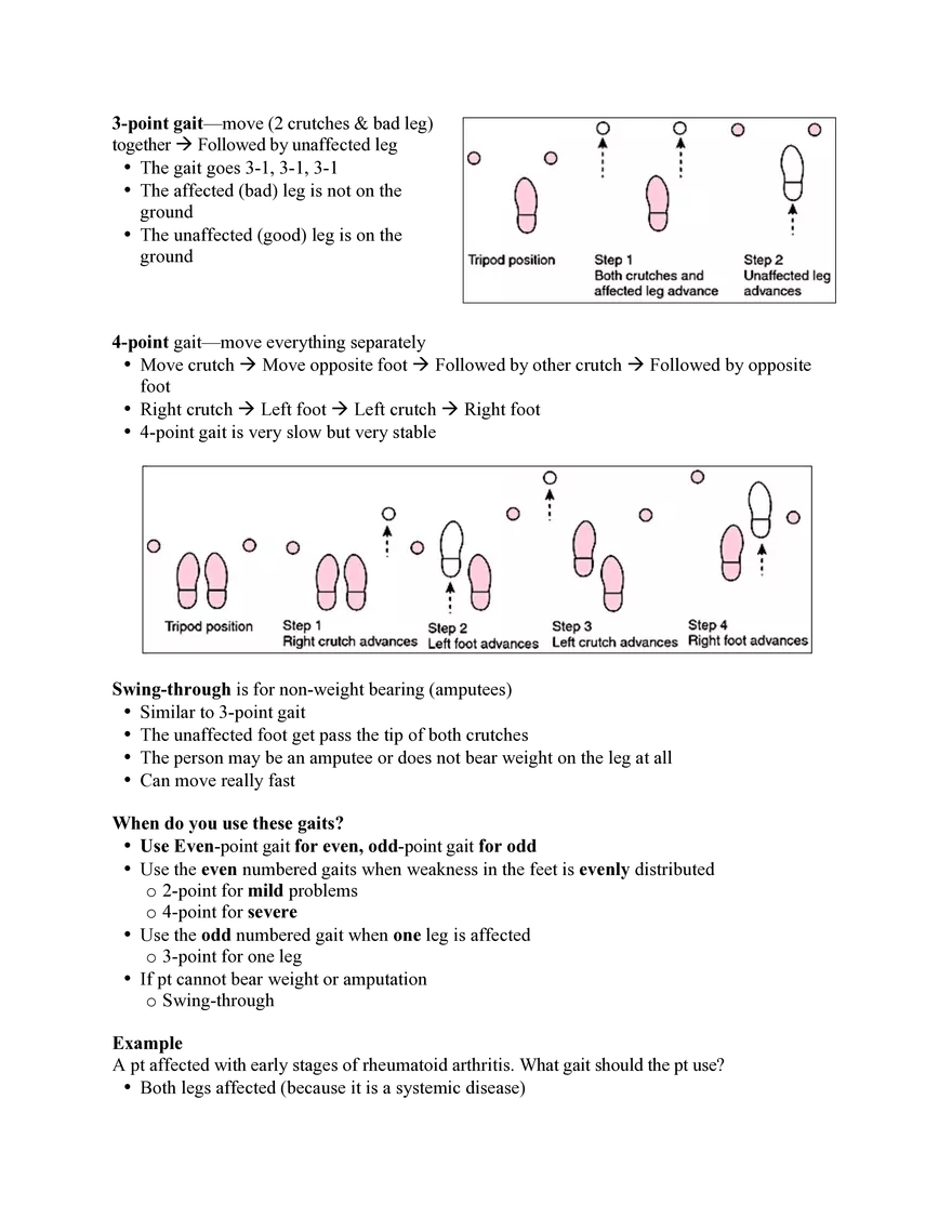 Nursing Exam Review Lecture 4 Crutches Canes Walkers - Page 2