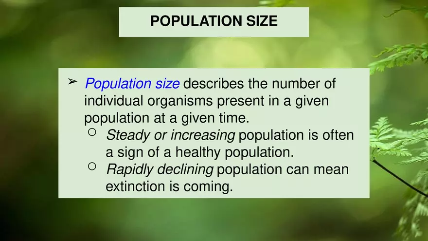 Describing Populations Lecture 4.2 - Page 7