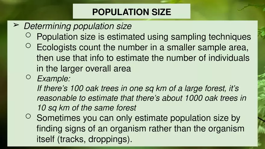 Describing Populations Lecture 4.2 - Page 9