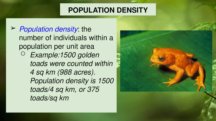 Describing Populations Lecture 4.2 - Page 10