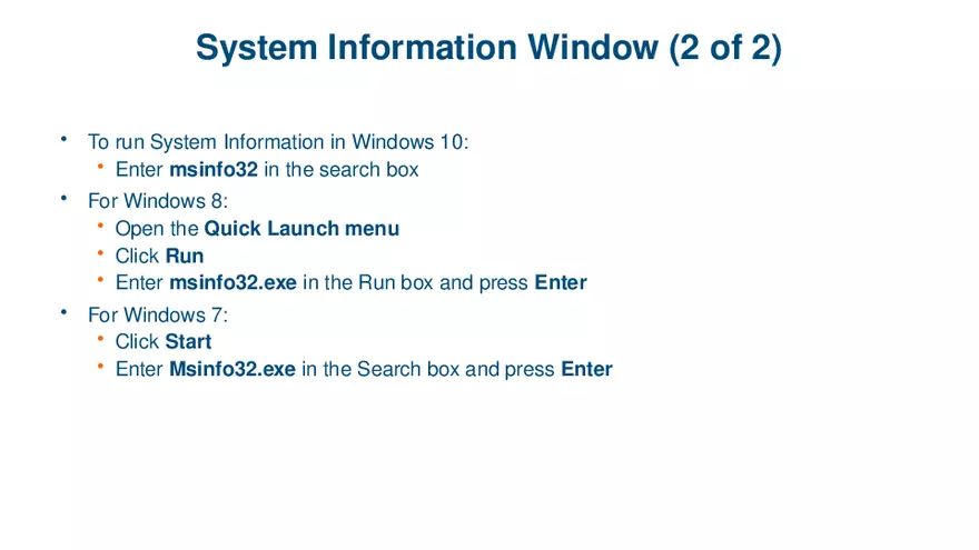 Windows Versions and Customer Service Lecture 3 - Page 8